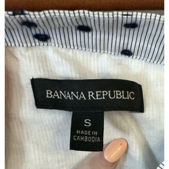 Banana Republic Swiss Dot Off-Shoulder Dress Size S‎ - Picture 6 of 6